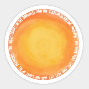 John 1:5 Light Sticker